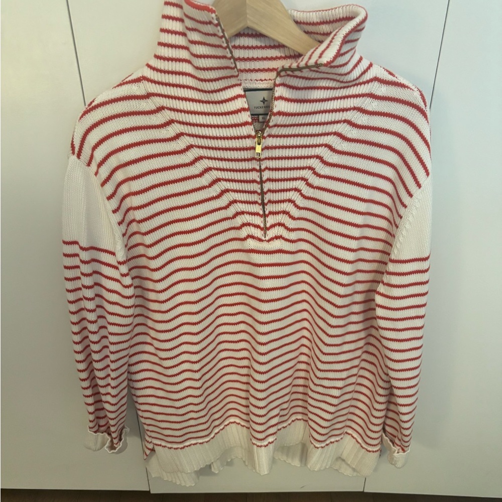 Striped Red and White Sweater - barely worn